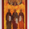 Icon "Founders of Holy Iviron Monastery, John, Efthimios, and George"