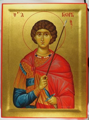 Hand-painted icon "St. George"