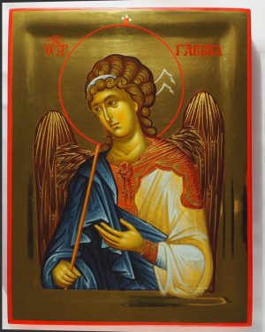 Hand-painted icon "Archangel Gabriel"