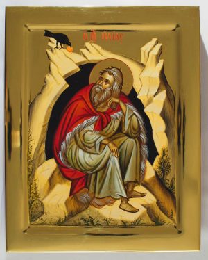 Hand-painted icon "Prophet Elias"