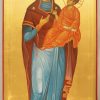 Hand-painted icon "Mother of God"