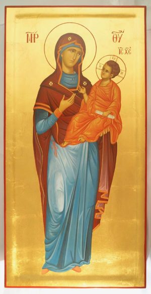 Hand-painted icon "Mother of God"