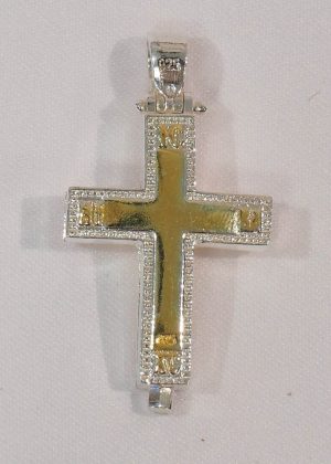 silver gold-plated cross (reliquary)