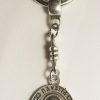Metallic key chain with the Portaitissa Mother of God, silver color (Αντιγραφή)